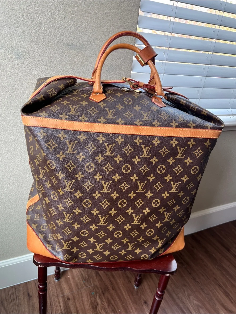 Louise Vuitton Canvas Travel Bag